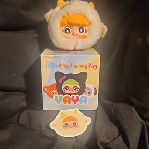 Yaya Little Mischievous Bag - White and Orange